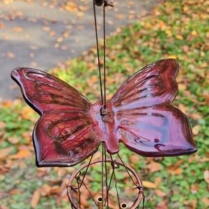 Butterfly Wind Chime - color is purple